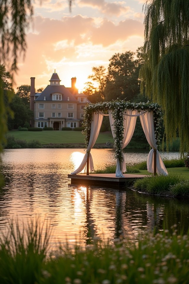 enchanting pond romantic moments