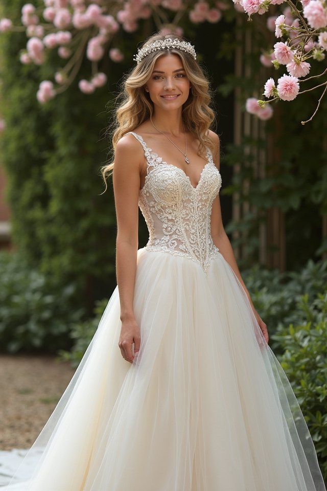enchanting romantic bridal dress