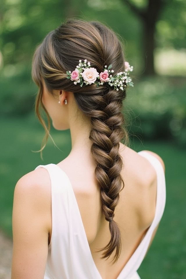 enchanting side fishtail braid