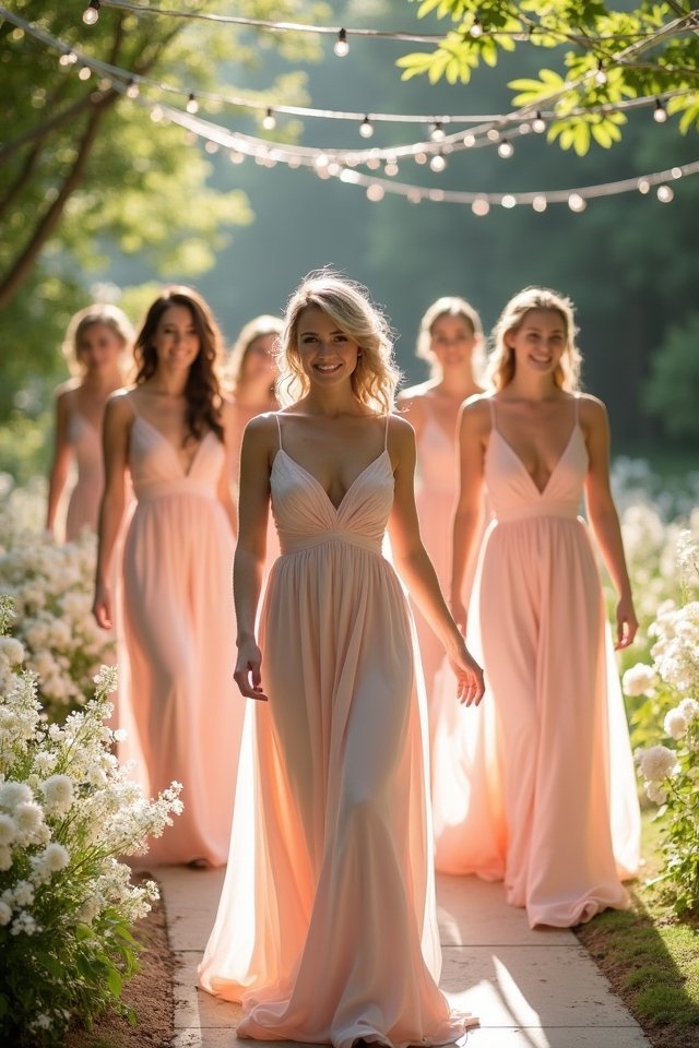 enchanting soft blush elegance