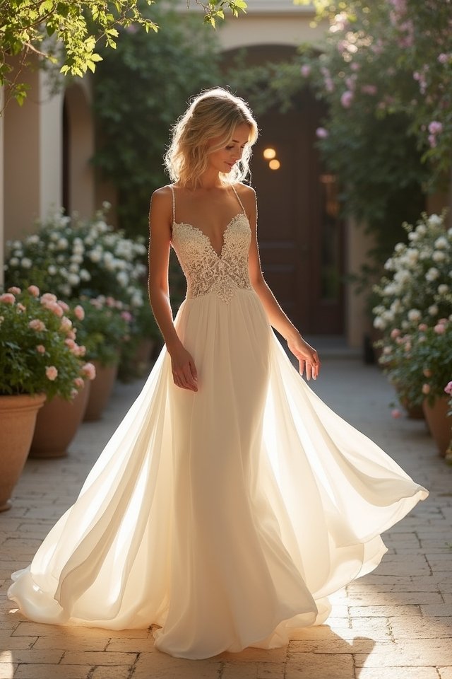 enchanting sweetheart neckline elegance
