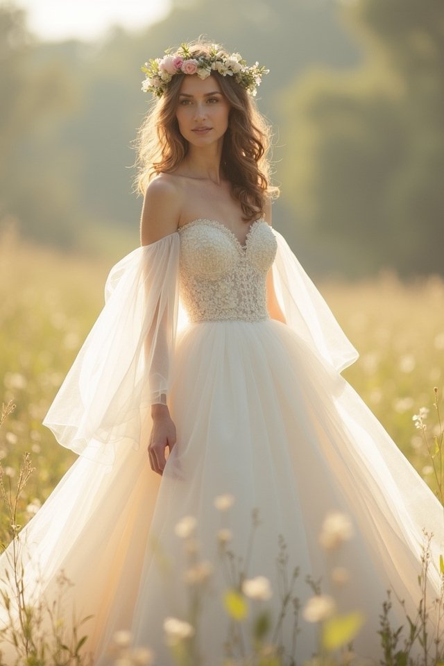 enchanting tulle ball gown