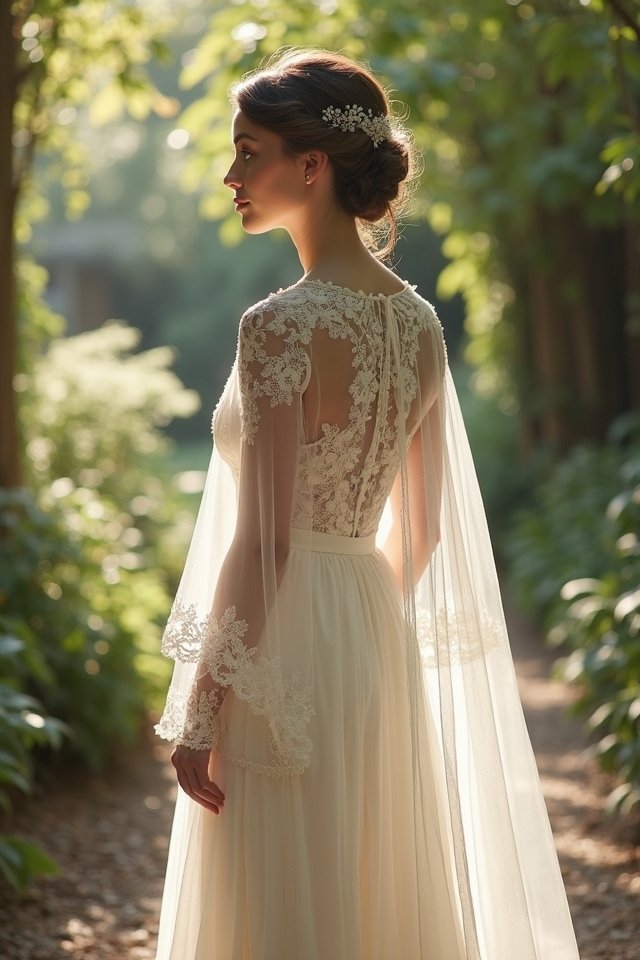 enchanting vintage wedding capes