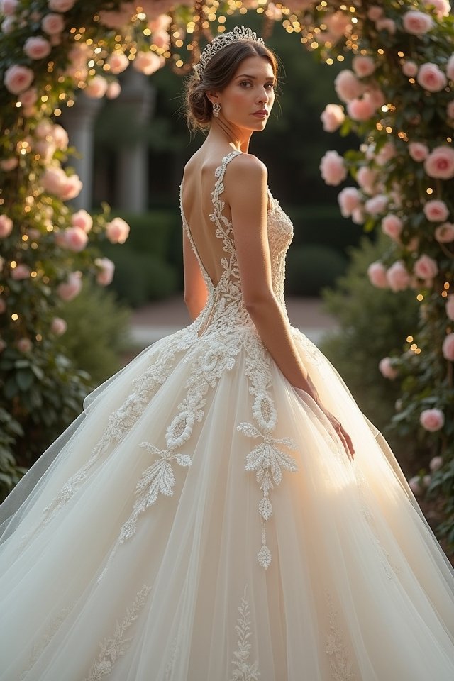 enchanting wedding dress bustles