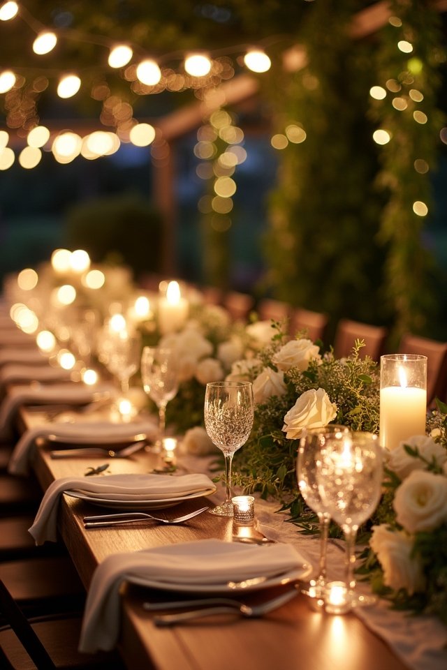 enchanting wedding lighting ambiance