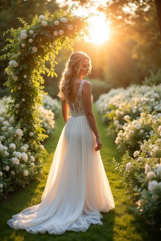 enchanting white and greenery decor