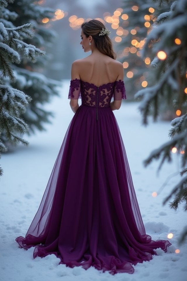 enchanting winter wedding attire