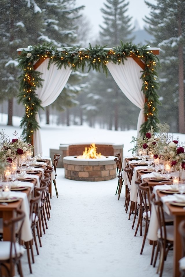enchanting winter wedding d cor