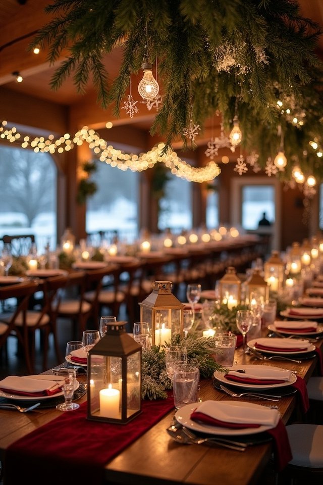 enchanting winter wedding decor