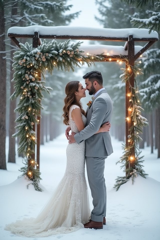 enchanting winter wedding landscapes