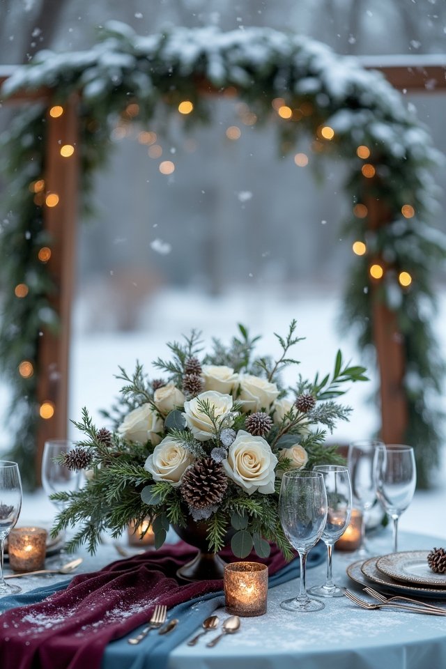 enchanting winter wedding palettes