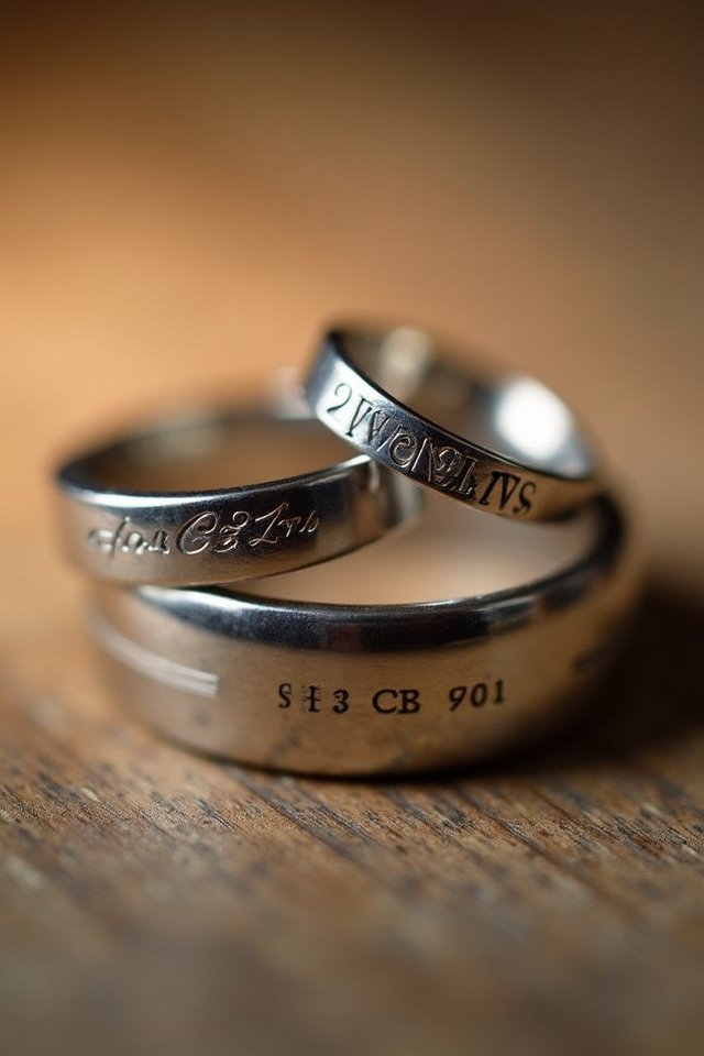 engraved personal relationship symbols