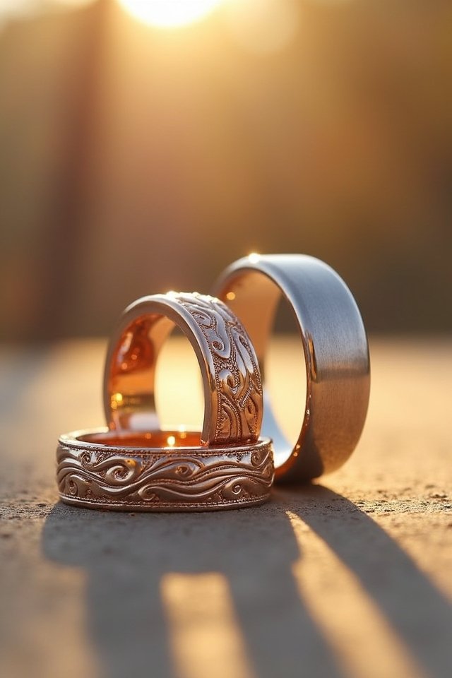 engraved rings unique love