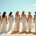 ethereal beach wedding dresses