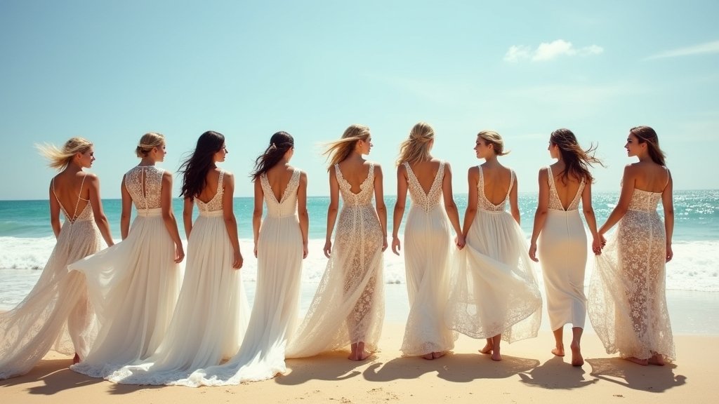 ethereal beach wedding dresses
