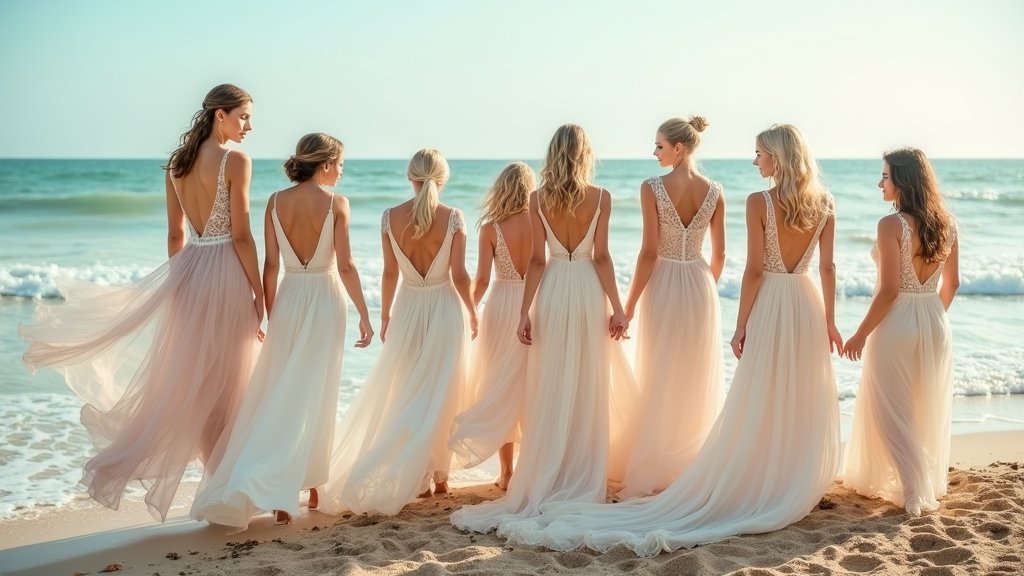 ethereal beach wedding dresses