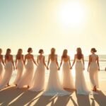ethereal beach wedding dresses