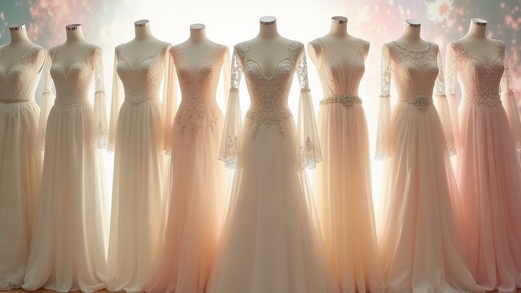 ethereal bell sleeve gowns
