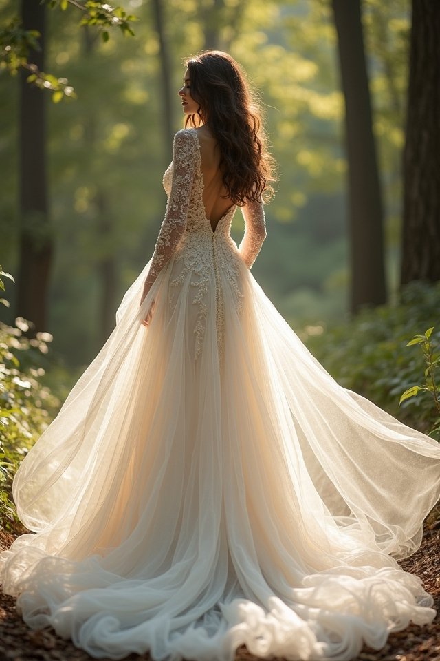 ethereal bridal flowing silhouettes