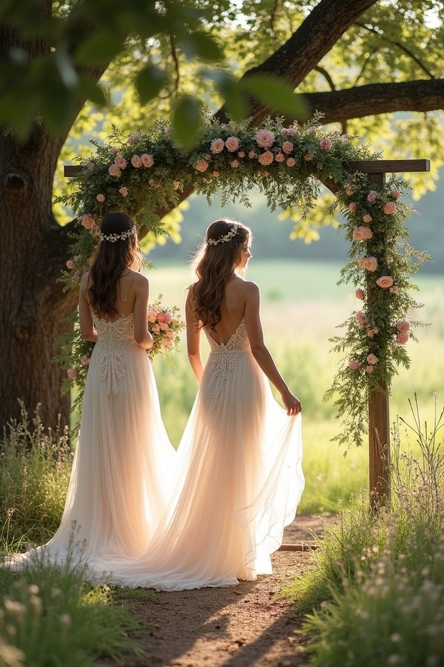 ethereal chiffon and tulle