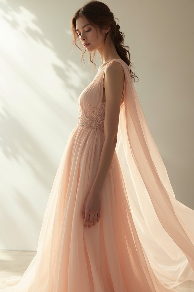 ethereal chiffon garden elegance