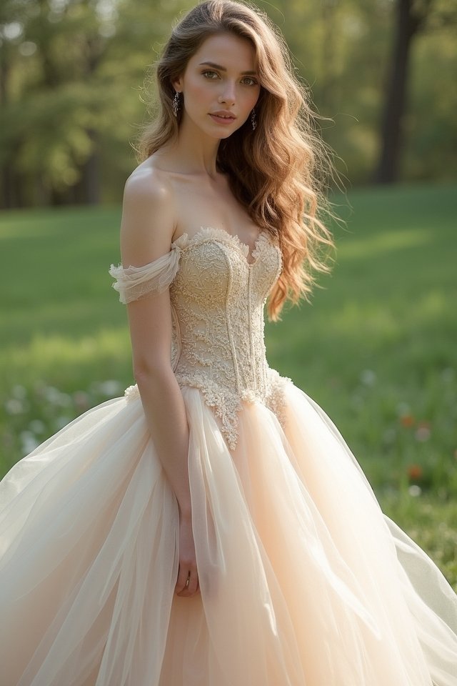 ethereal chiffon gown elegance