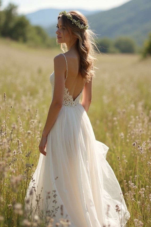 ethereal chiffon sheath dress