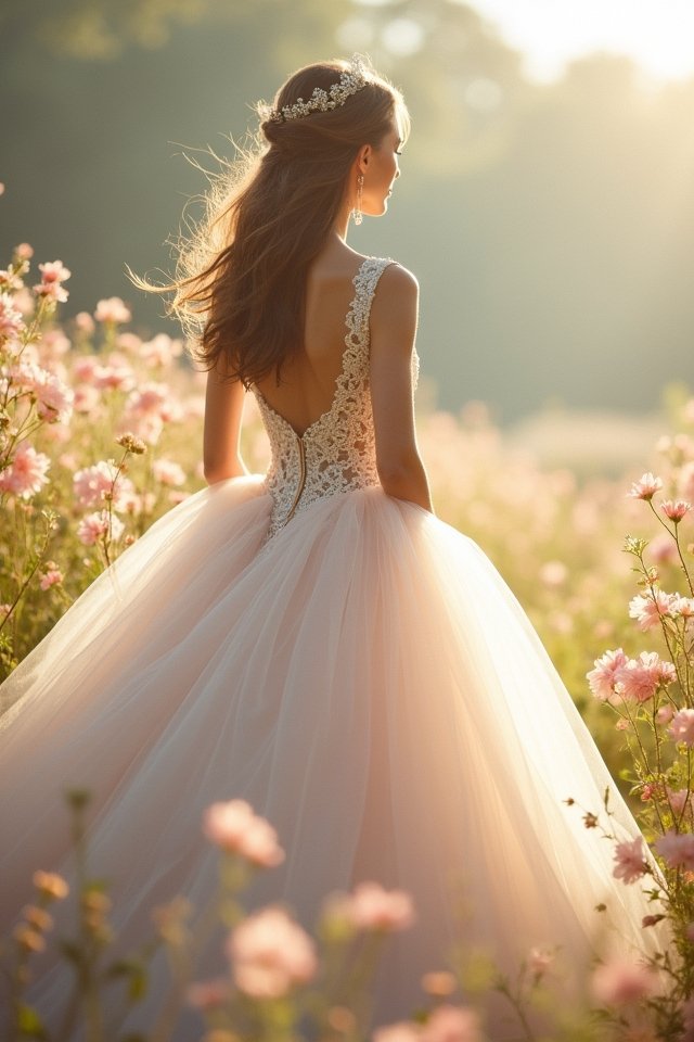 ethereal classic tulle elegance