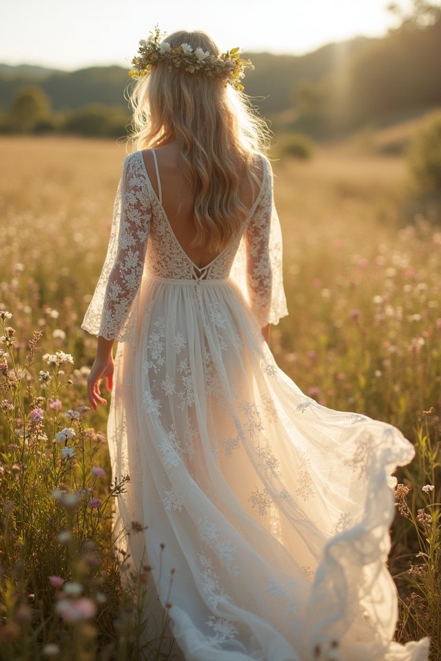 ethereal embroidered bridal elegance