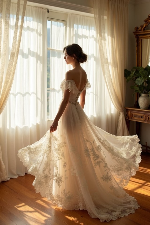 ethereal gown timeless elegance