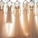 ethereal gowns with sleeves