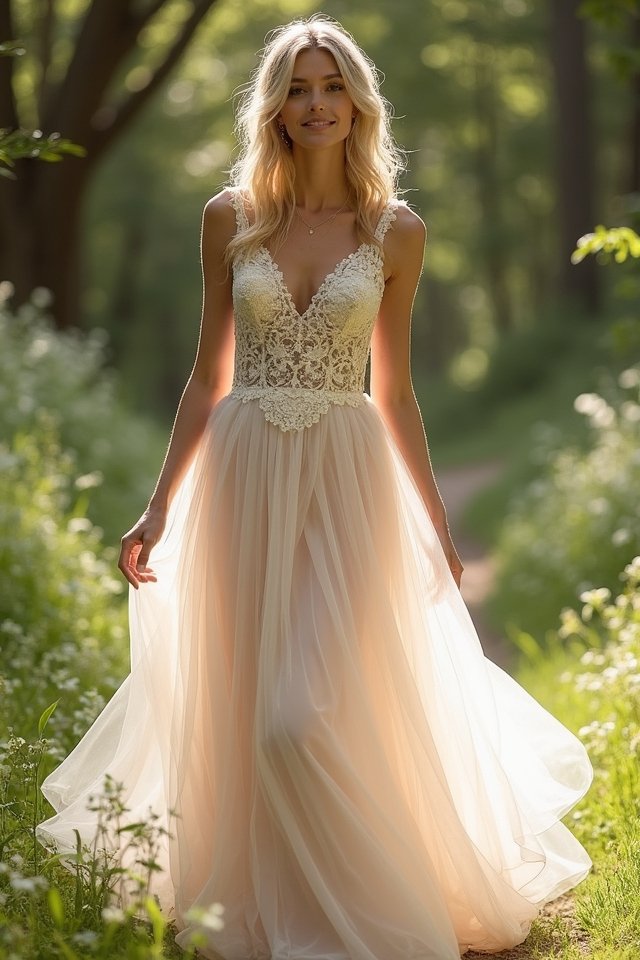 ethereal lace and tulle