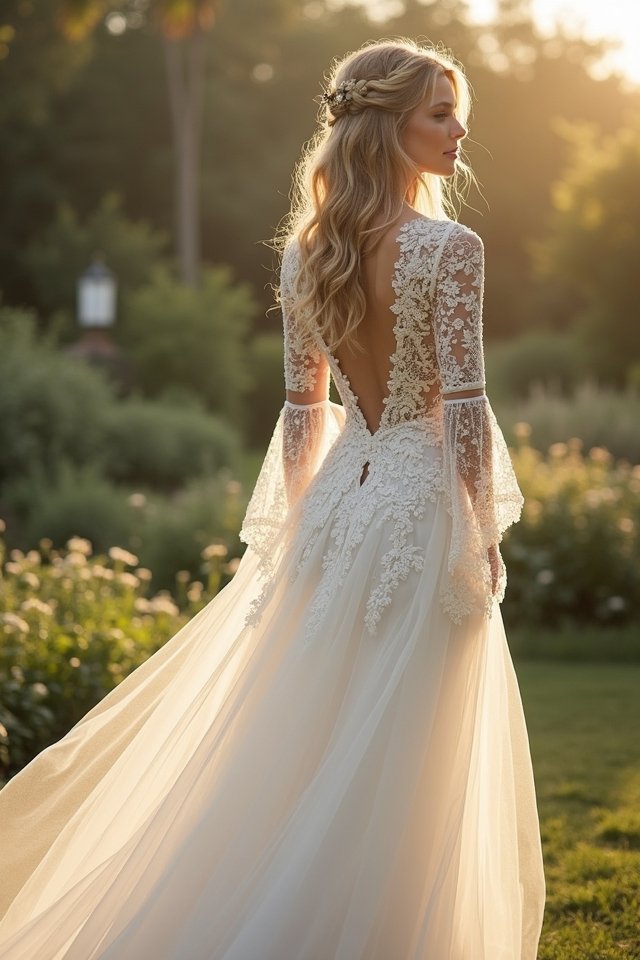 ethereal lace bridal elegance