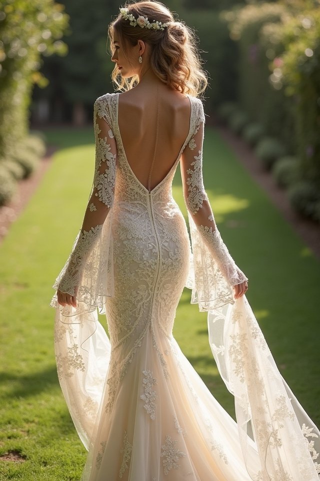 ethereal lace mermaid elegance