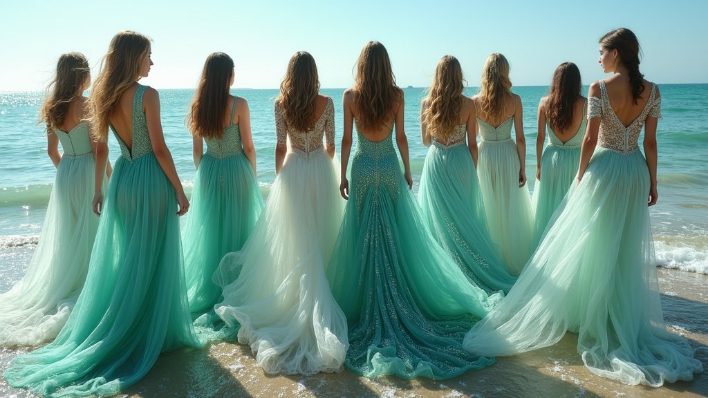 ethereal long sleeve mermaid dresses