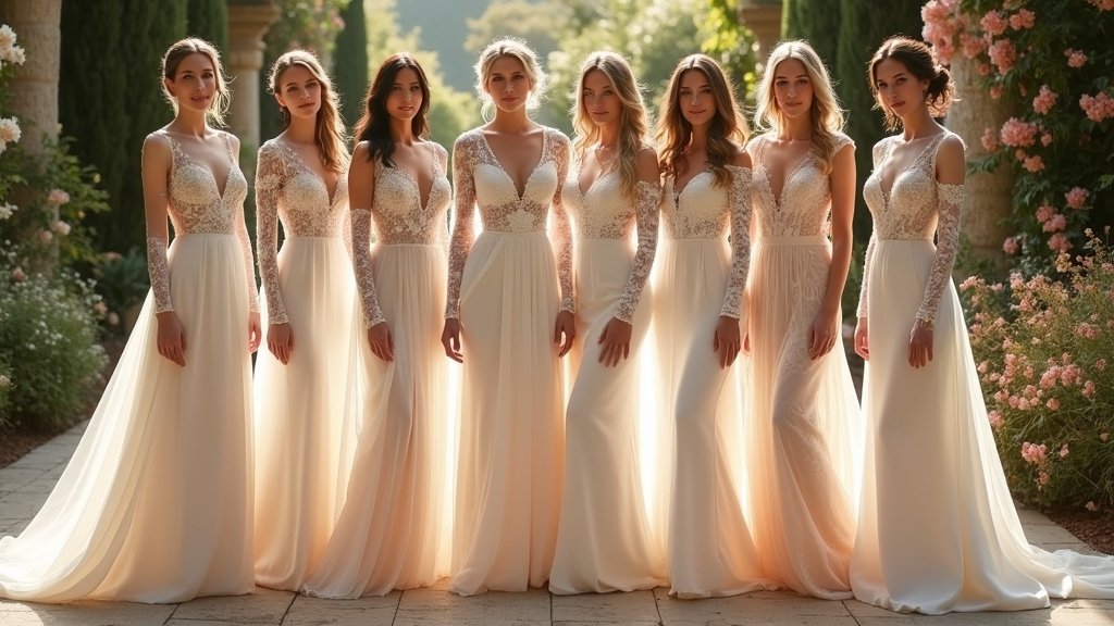 ethereal long sleeve wedding dresses