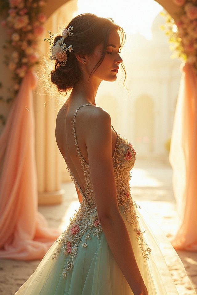 ethereal mermaid gown elegance
