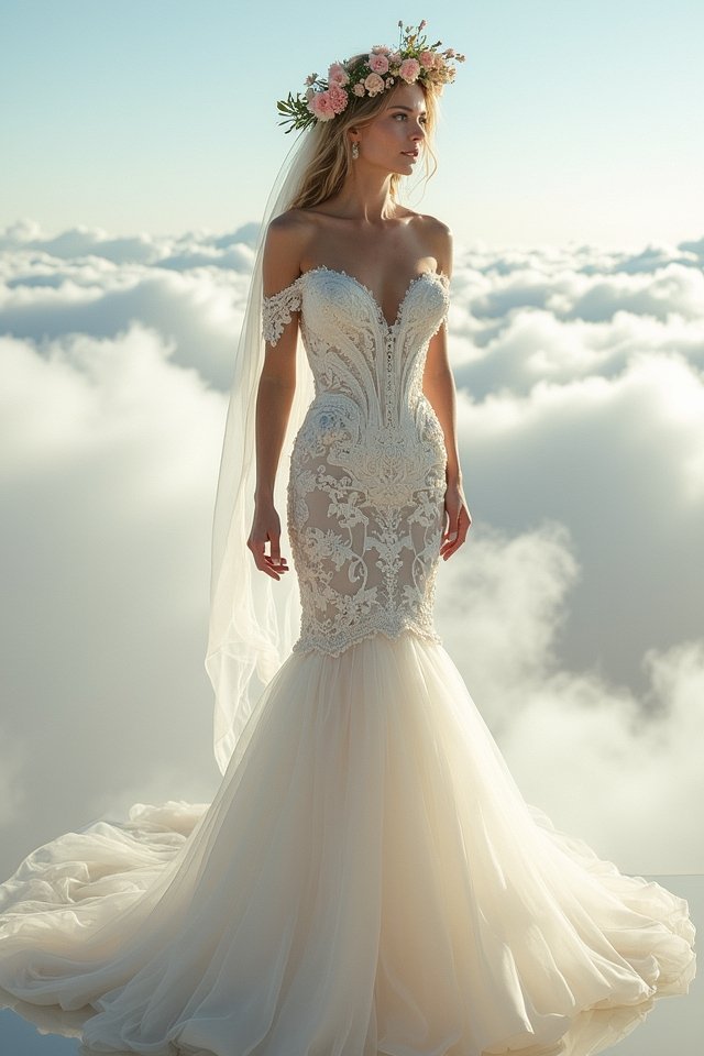 ethereal mermaid gown features