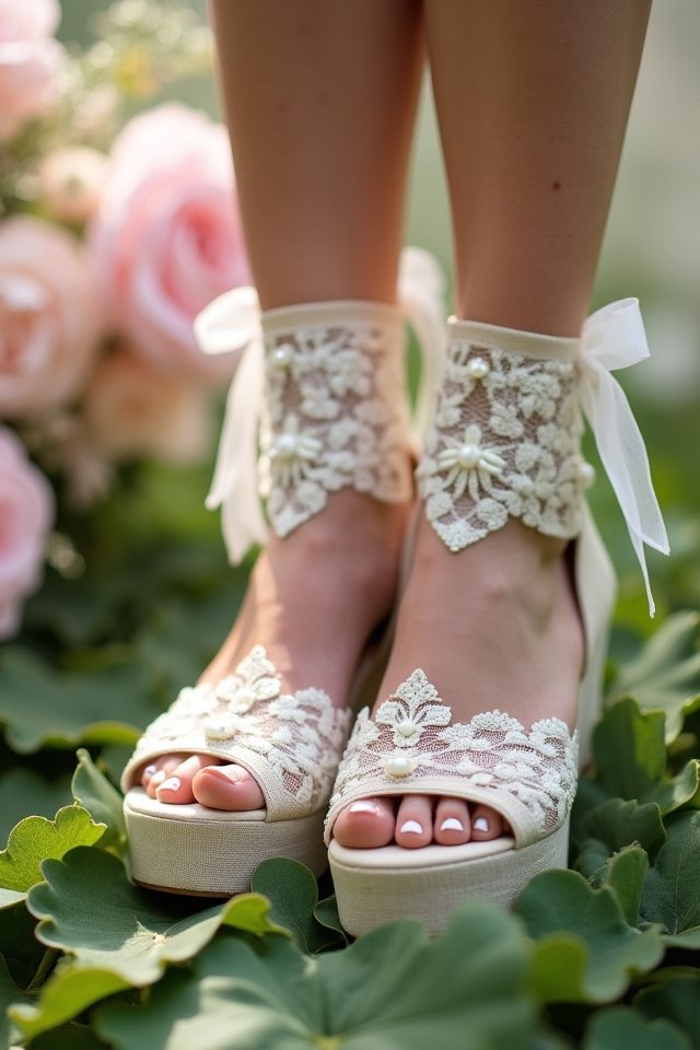 ethereal sandals for brides