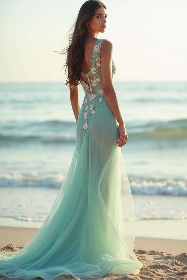 ethereal sheer elegance gown