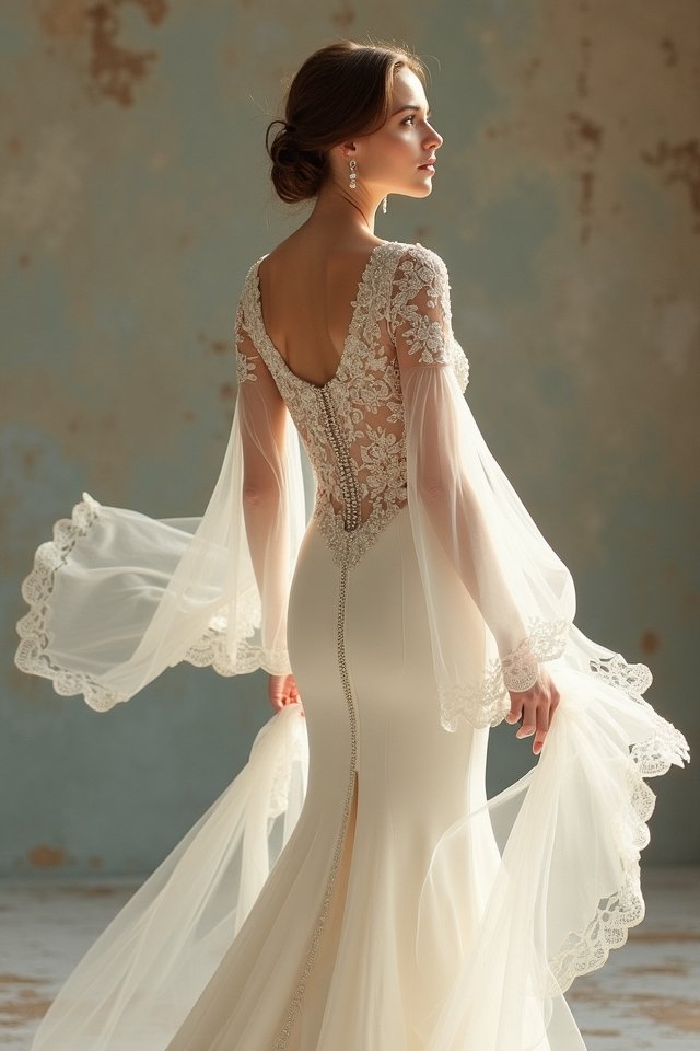 ethereal sheer mermaid elegance