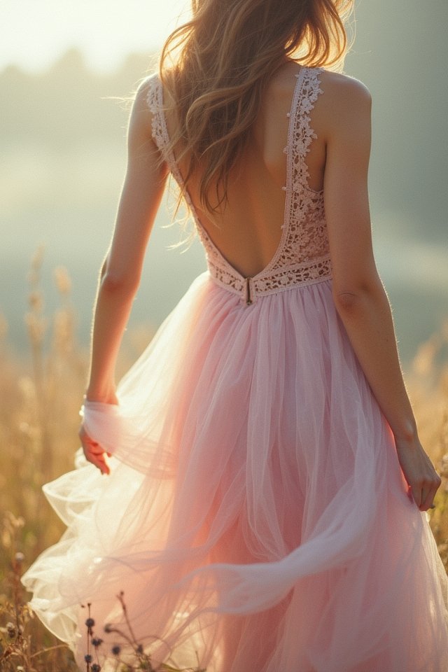 ethereal shift dress elegance