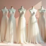 ethereal square neck wedding dresses