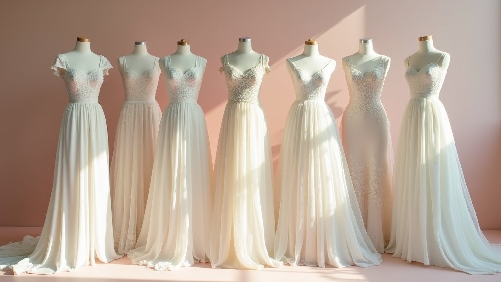 ethereal square neck wedding dresses