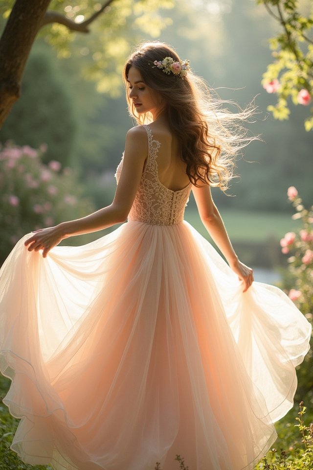 ethereal tea length elegance