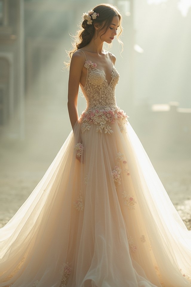 ethereal tulle ballgown magic