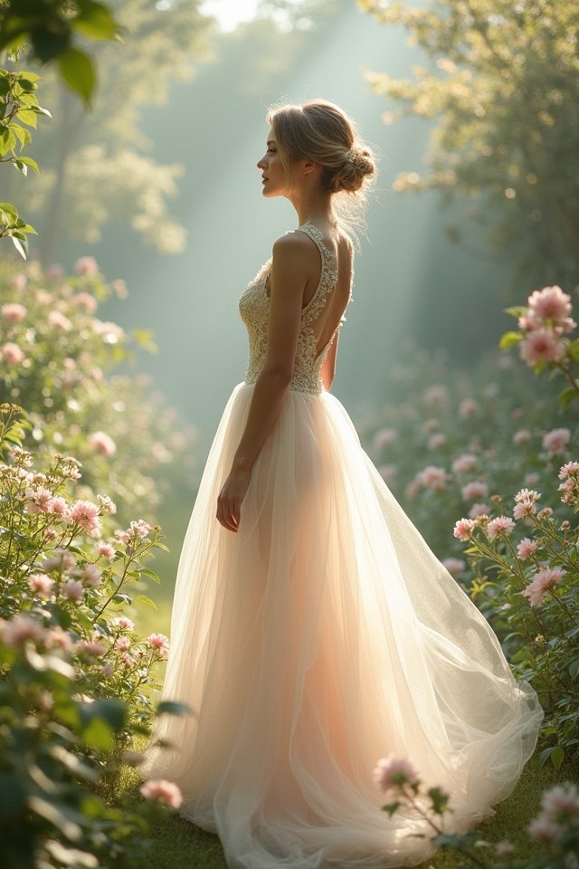 ethereal tulle gown elegance