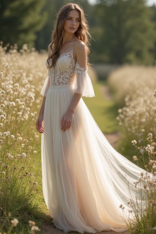 ethereal tulle gown elegance