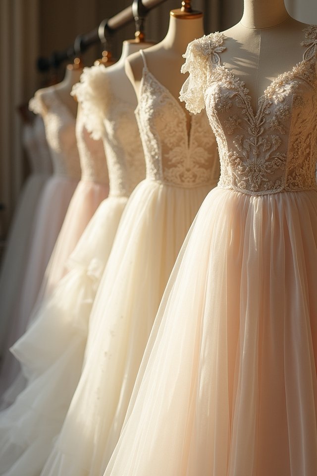 ethereal tulle wedding skirts
