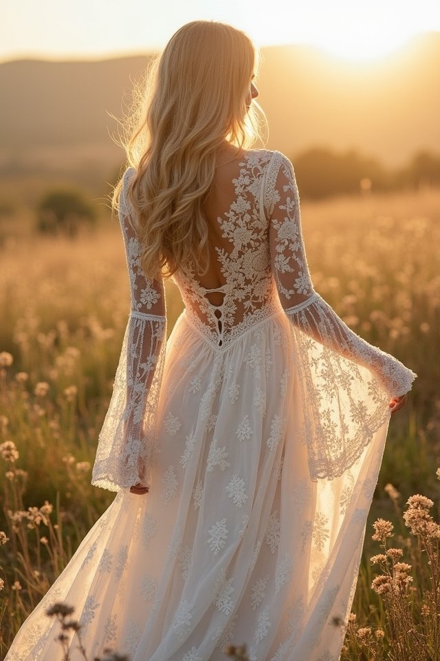 ethereal vintage lace dress